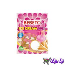 16708پاستیل ببتو طعم بستنی Bebeto ice cream وزن 80 گرم